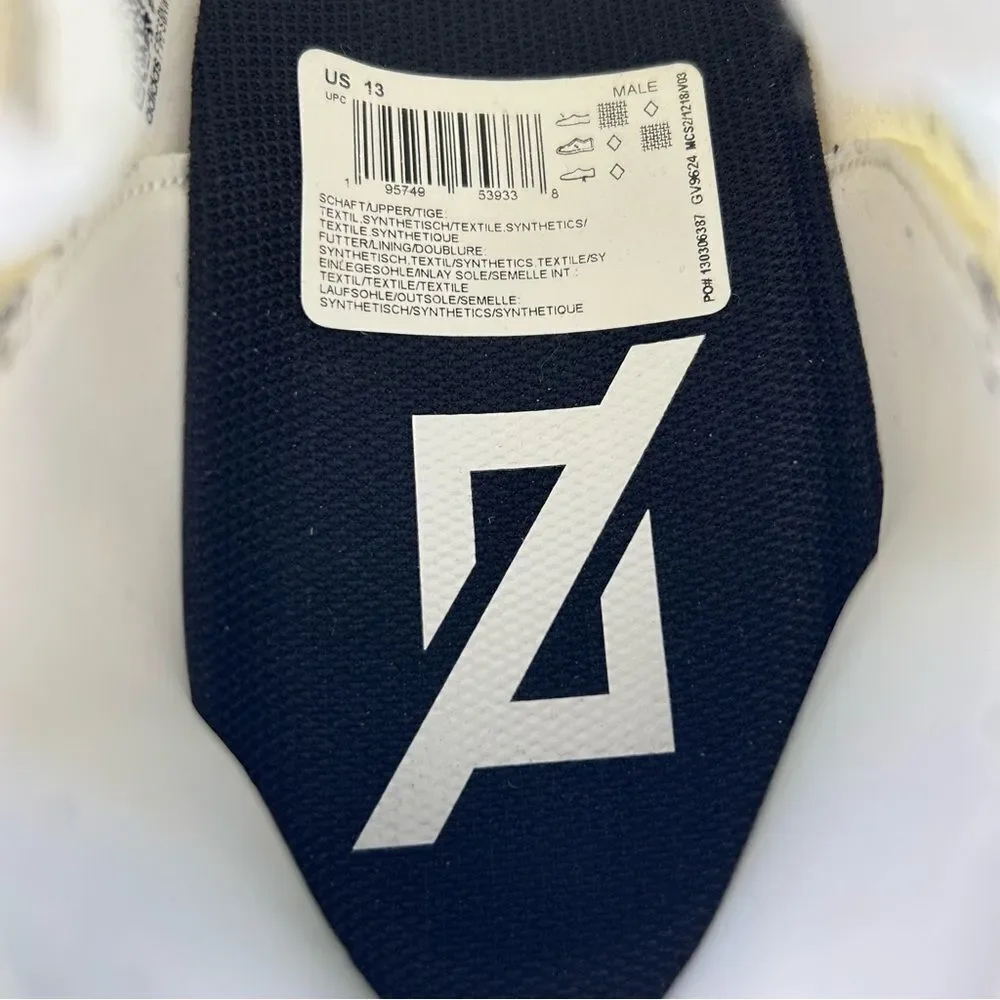 NEW Adidas Adizero Primeknit Football Cleats‎ White Navy gv9624 Mens Size 13
